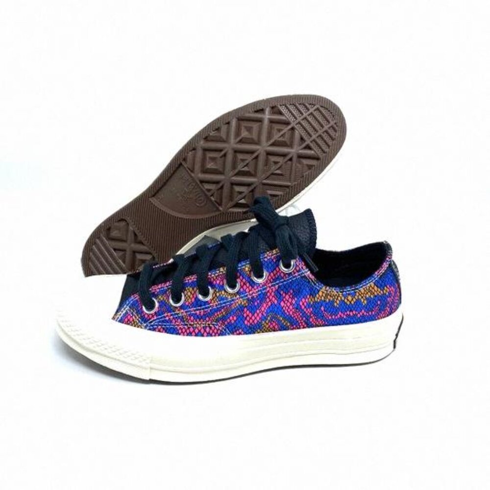 Converse CHUNK 70 OX Blue Pink Egret Canvas Low Top 570265C Size Women's Sneaker - Picture 2 of 12